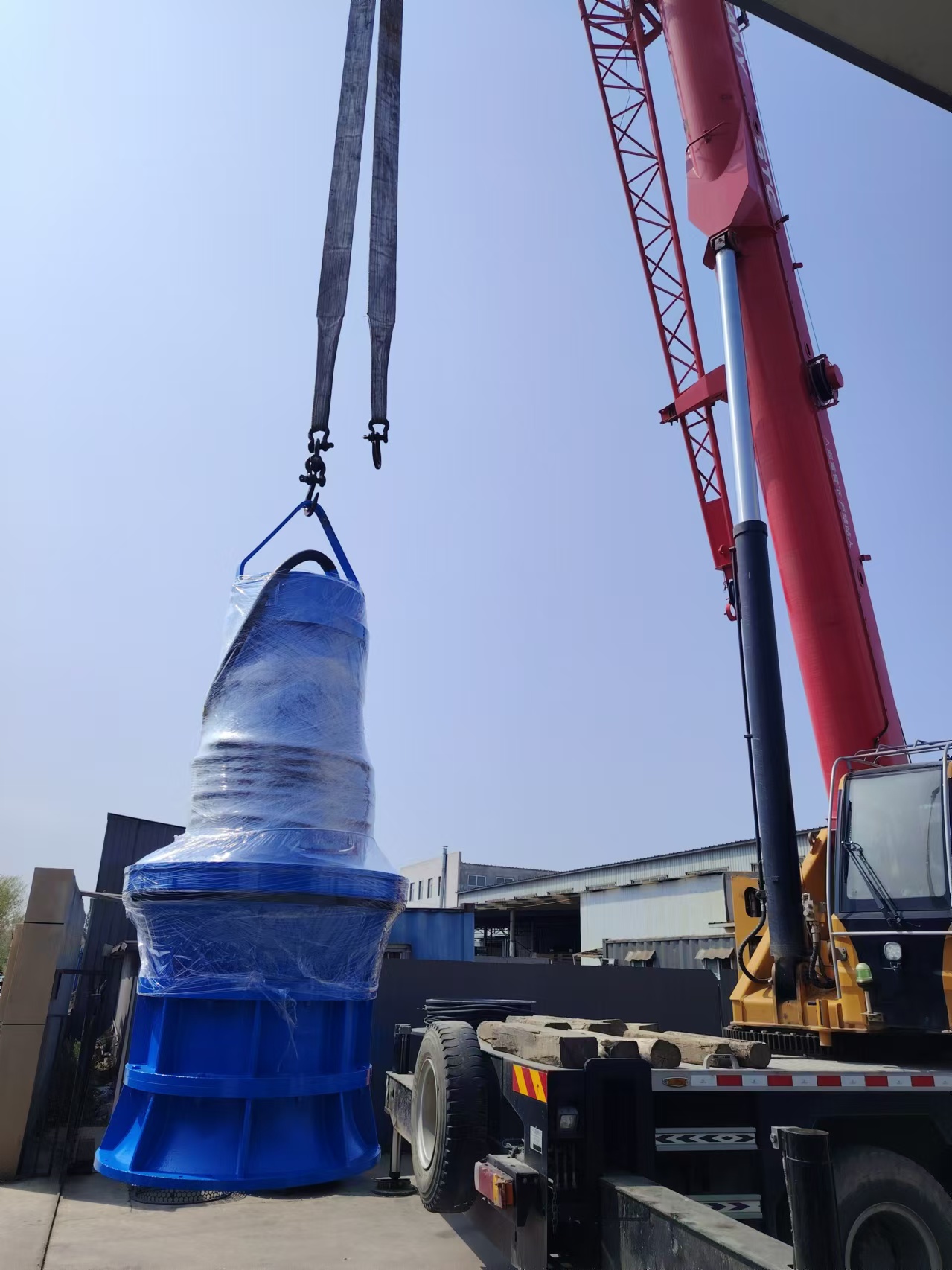 中水泵业去潜水轴流泵吊装